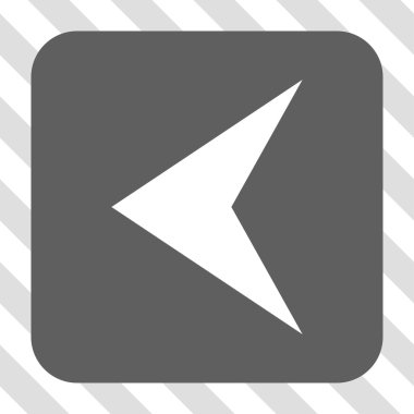 Ok ucu sol yuvarlak kare düğme