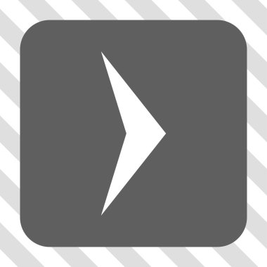 Ok ucu sağ yuvarlak kare düğme