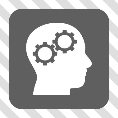 Beyin Gears yuvarlak kare düğme