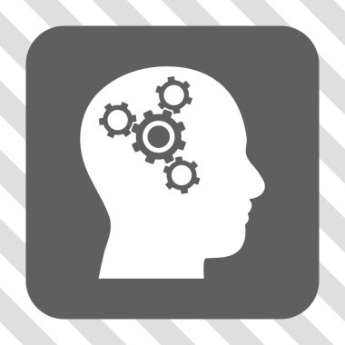 Beyin mekaniği yuvarlak kare düğme