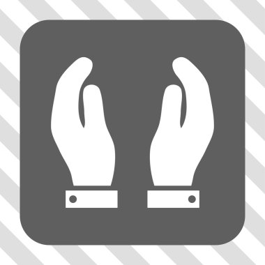 Eller yuvarlak kare düğme bakım