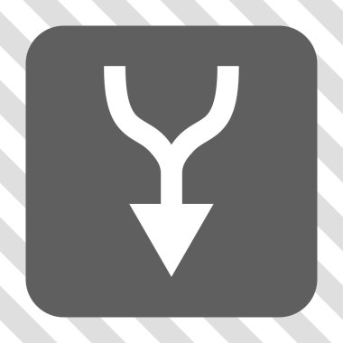 Yuvarlatılmış Kare düğme aşağı ok birleştirmek