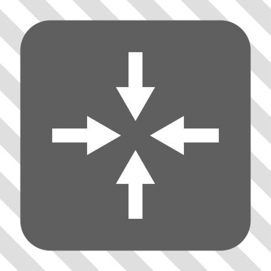 Oklar yuvarlak kare düğmeye basmak