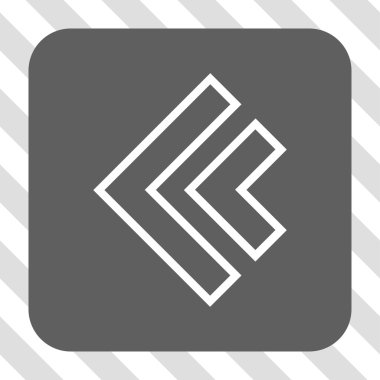 Yön sol yuvarlak kare düğme