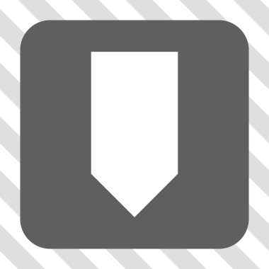 Yuvarlatılmış Kare düğme aşağı yön