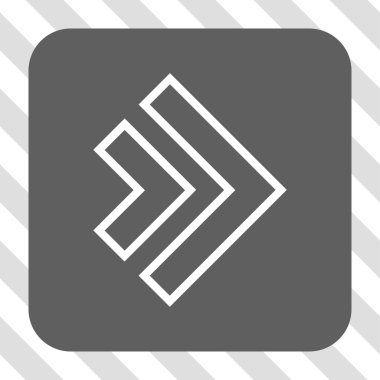 Yön sağ yuvarlak kare düğme