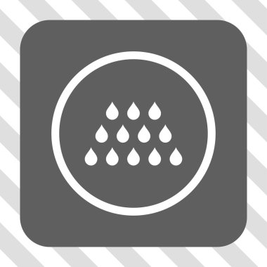 Damla kare düğme yuvarlak