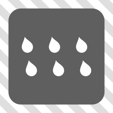 Damla kare düğme yuvarlak