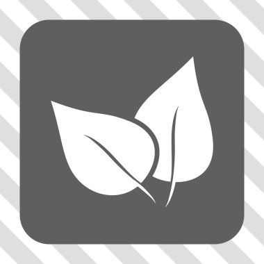 Flora Bitki yuvarlak kare düğme