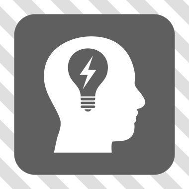 Kafası ampul yuvarlak kare düğme