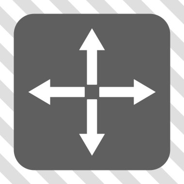 Genişletin okları yuvarlak kare düğme