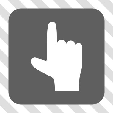 Yuvarlatılmış Kare düğme kadar el işaretçisi