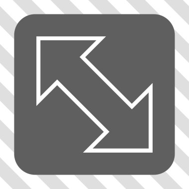 Exchange çapraz kare düğme yuvarlak