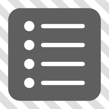 Öğeleri yuvarlak kare düğme