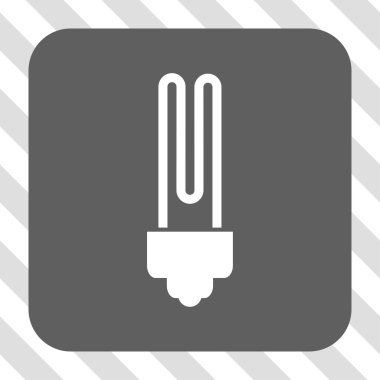 Floresan ampul yuvarlak kare düğme