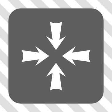 Oklar yuvarlak kare düğme azaltmak