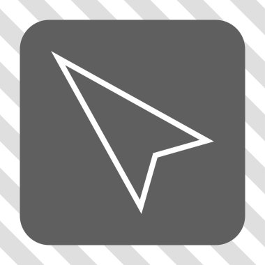 İşaretçi sol kadar kare düğme yuvarlak