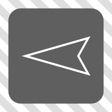 İşaretçi sol yuvarlak kare düğme