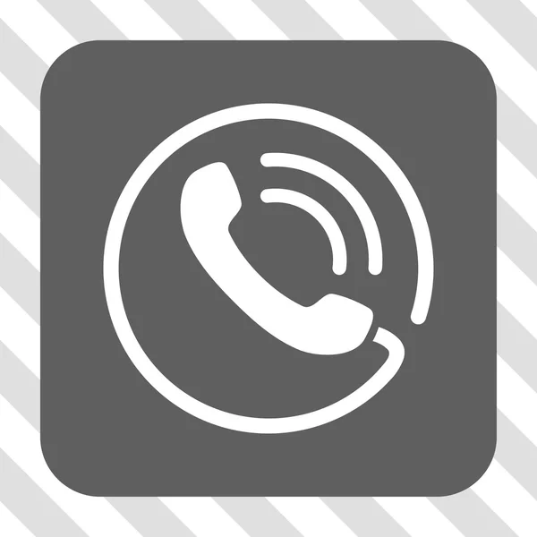 Llamada telefónica Botón cuadrado redondeado — Vector de stock