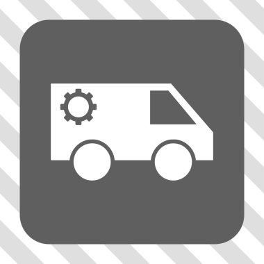 Hizmet araba yuvarlak kare düğme