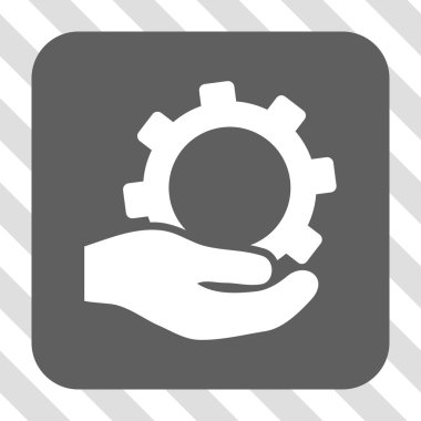 Hizmet yuvarlak kare düğme