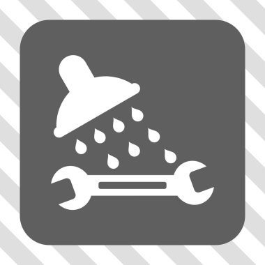 Duş sıhhi tesisat yuvarlak kare düğme