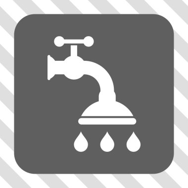 Duş musluk yuvarlak kare düğme