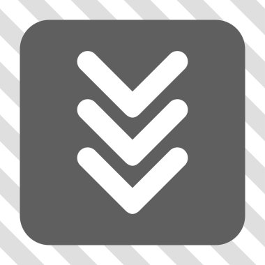 Yuvarlatılmış Kare düğme aşağı çift ok ucu