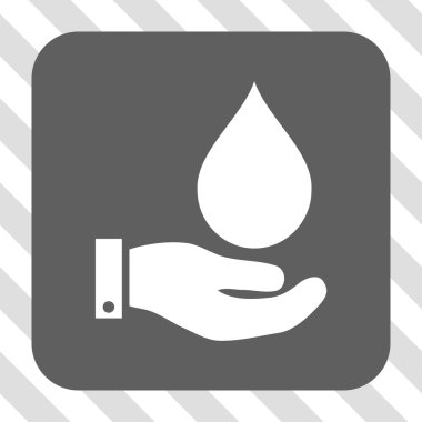 Su Servisi yuvarlak kare düğme