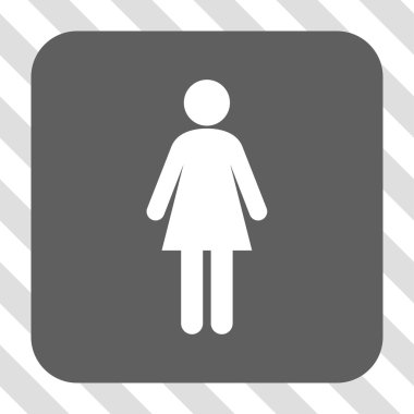 Kadın yuvarlak kare düğme