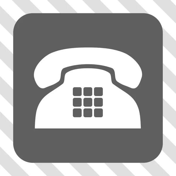 Teléfono de tono redondeado Botón cuadrado — Archivo Imágenes Vectoriales