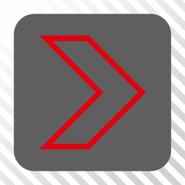 Ok ucu sağ yuvarlak kare düğme