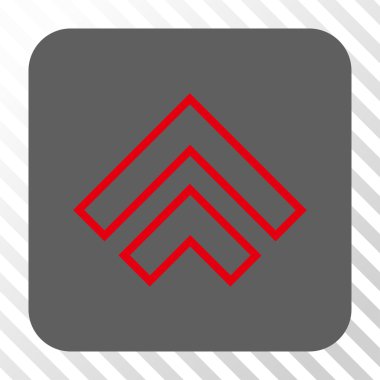 Yön yukarı yuvarlak kare düğme