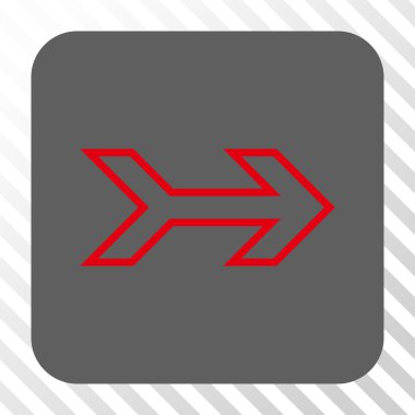 Ok sağ yuvarlak kare düğme