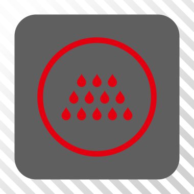 Damla kare düğme yuvarlak