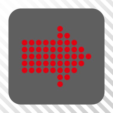 Noktalı ok sağ yuvarlak kare düğme