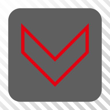 Ok ucu yuvarlatılmış kare düğmesini basılı