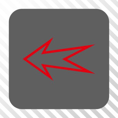 Ok sol yuvarlak kare düğme