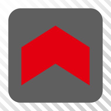 Yön yukarı yuvarlak kare düğme