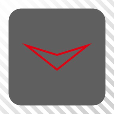 Ok ucu yuvarlatılmış kare düğmesini basılı