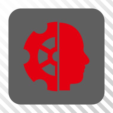 Akıl yuvarlak kare düğme