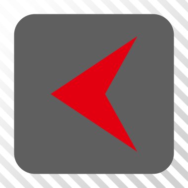 Ok ucu sol yuvarlak kare düğme