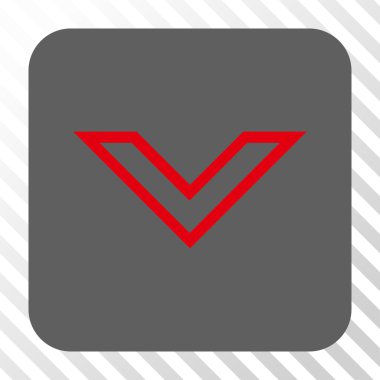 Ok ucu yuvarlatılmış kare düğmesini basılı