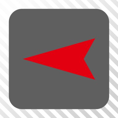 Ok ucu sol yuvarlak kare düğme