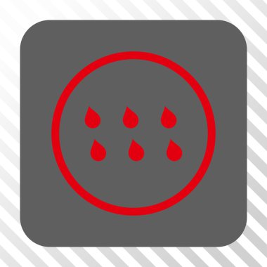 Damla kare düğme yuvarlak