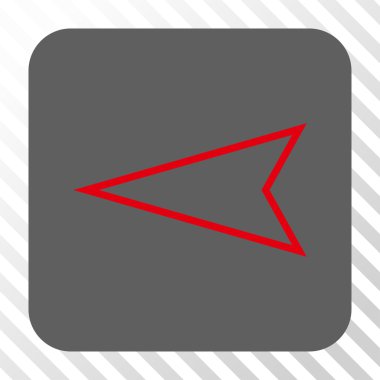 İşaretçi sol yuvarlak kare düğme