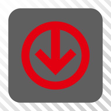 Yuvarlatılmış Kare düğme aşağı yön