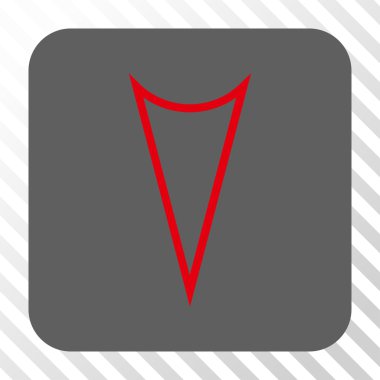 Ok ucu yuvarlatılmış kare düğmesini basılı