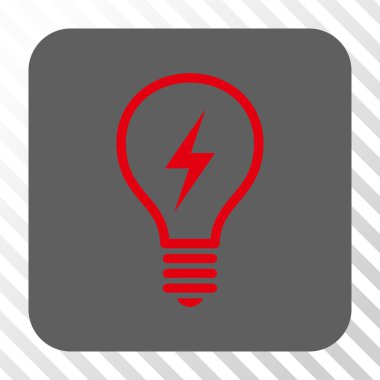 Elektrikli ampul yuvarlak kare düğme