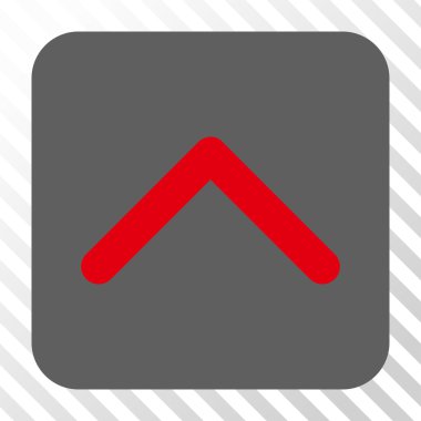 Yön yukarı yuvarlak kare düğme